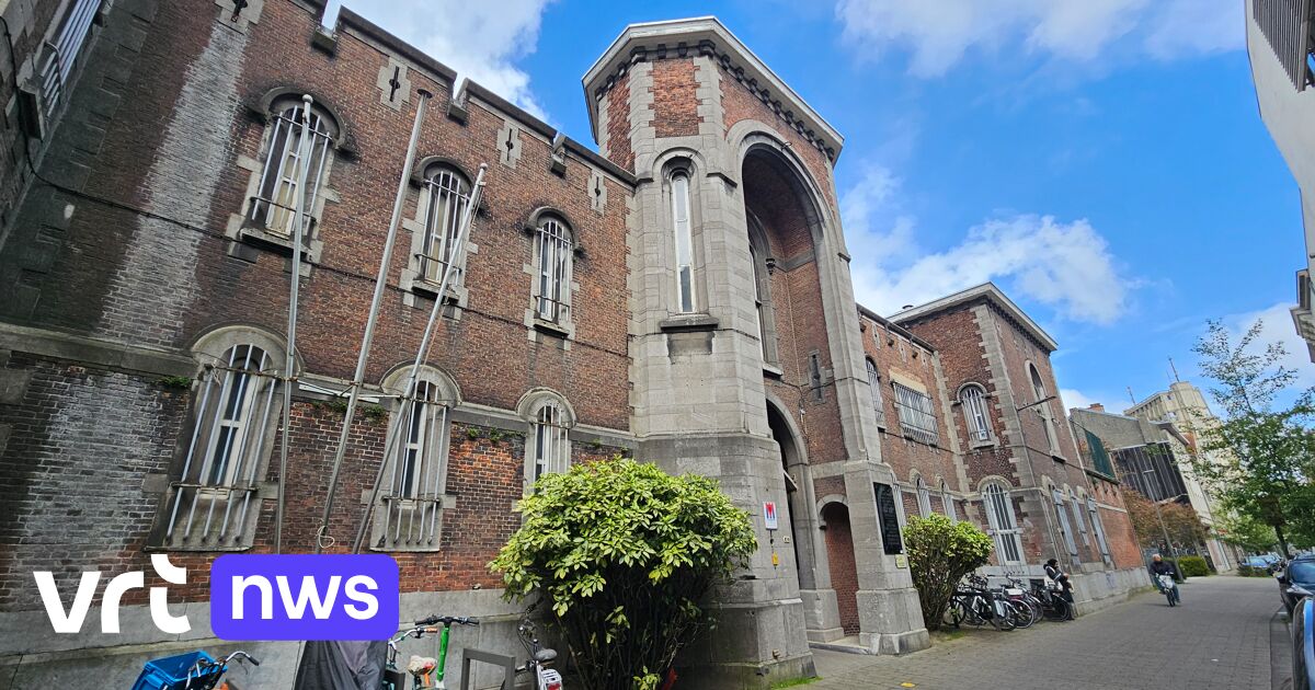 Exterior of Antwerp prison in Begijnenstraat