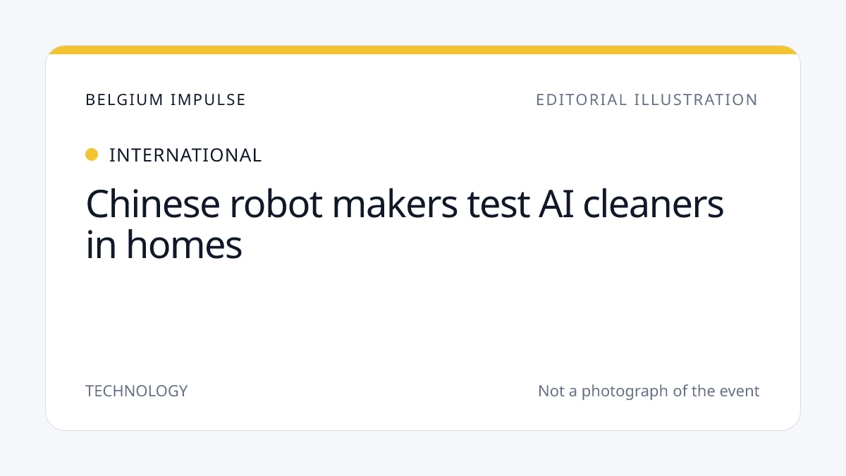 Chinese robot makers test AI cleaners in homes