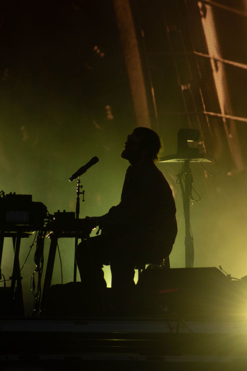Image illustrating: Michaël Dufour performing on stage at Avignon (editorial)