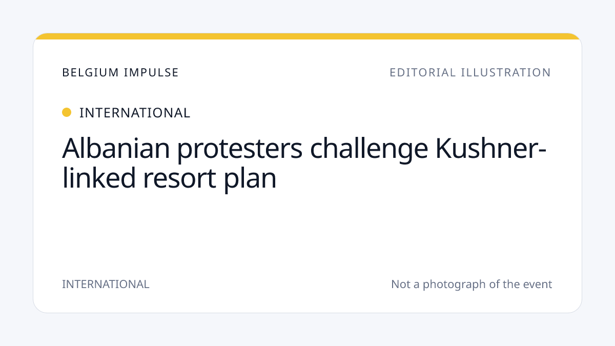 Albanian protesters challenge Kushner-linked resort plan
